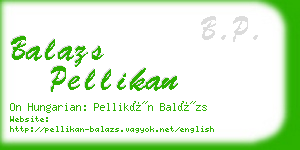 balazs pellikan business card